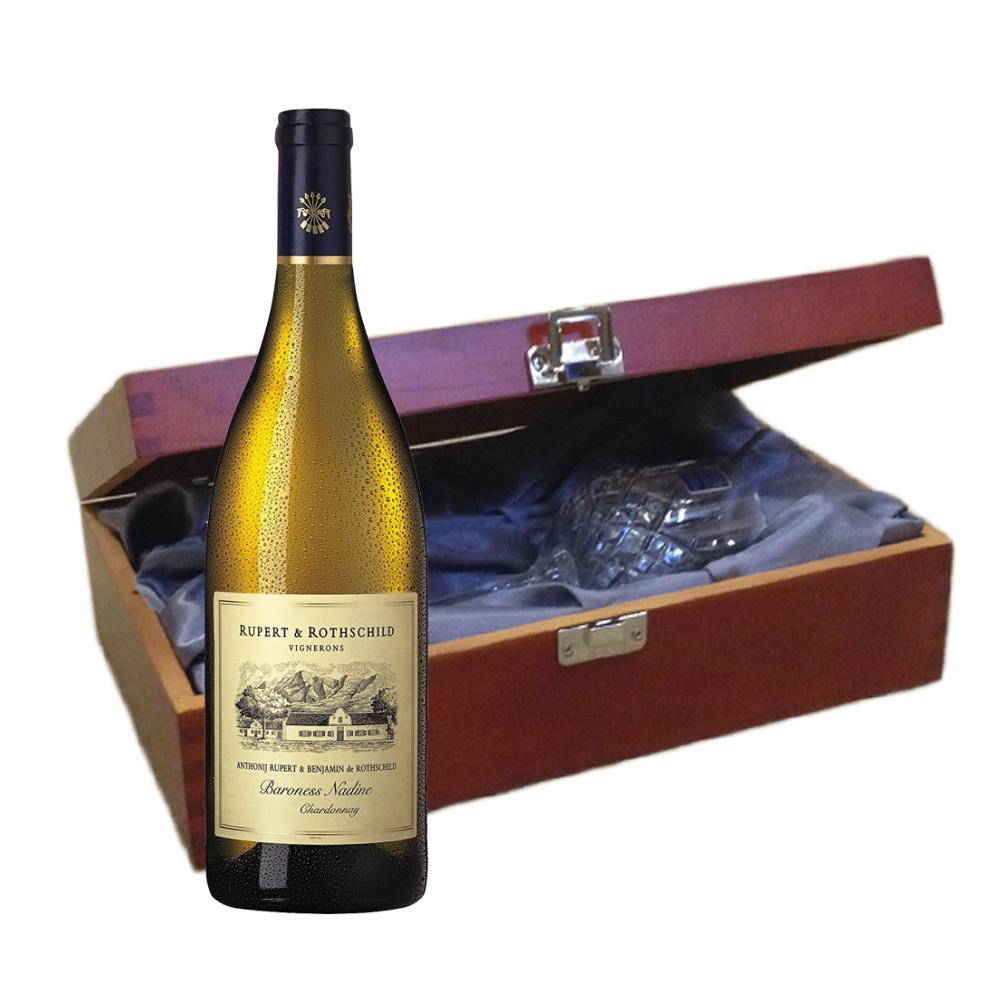 Rupert & Rothschild Baroness Nadine Chardonnay 75cl In Luxury Box With Royal Scot Wine Glass